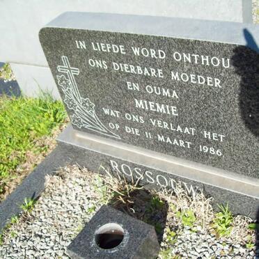 ROSSOUW Miemie -1986