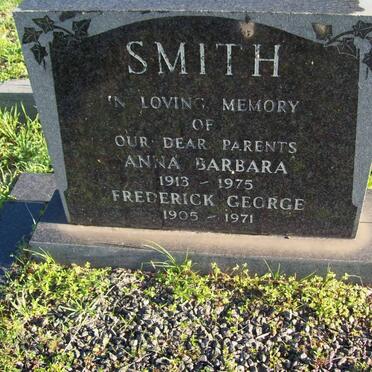 SMITH Frederick George 1905-1971 &amp; Anna Barbara 1913-1975