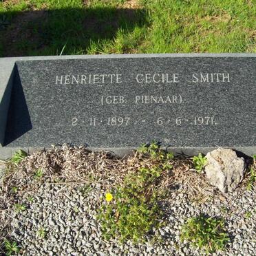SMITH Henriette Cecile nee PIENAAR 1897-1971