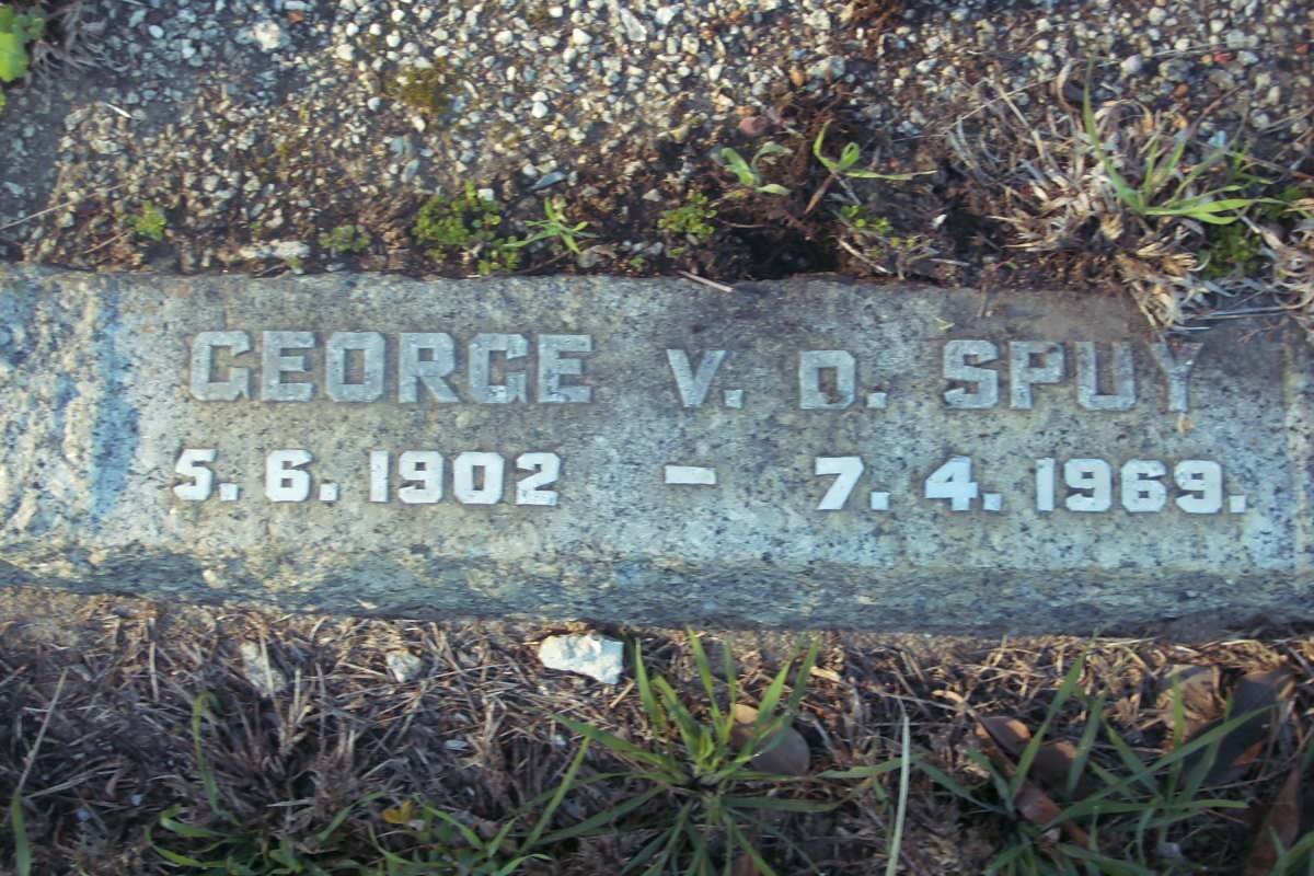 SPUY George, v.d. 1902-1969