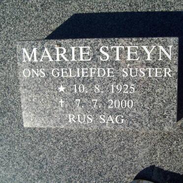 STEYN Marie 1925-2000