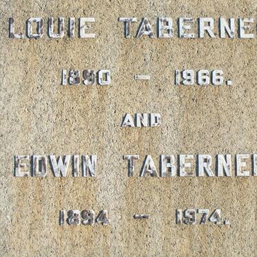 TABERNER Louie 1890-1966 :: TABERNER Edwin 1894-1974