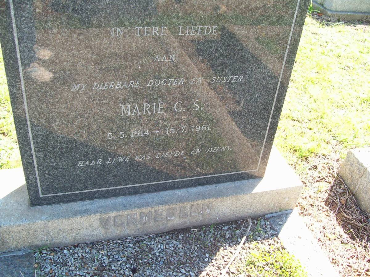 VERMEULEN Marie C.S. 1914-1961