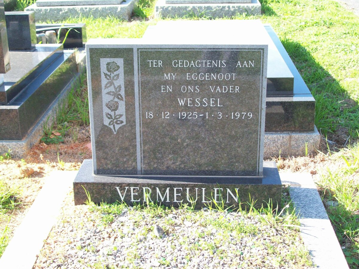 VERMEULEN Wessel 1925-1979