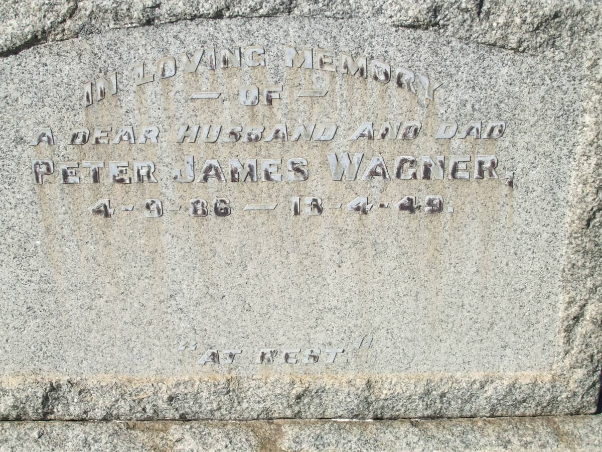 WAGNER Peter James 1886-1949