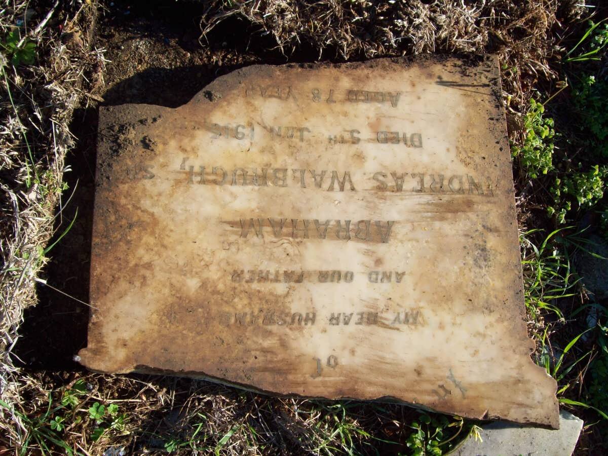 WALBRUGH Abraham Andreas -1945