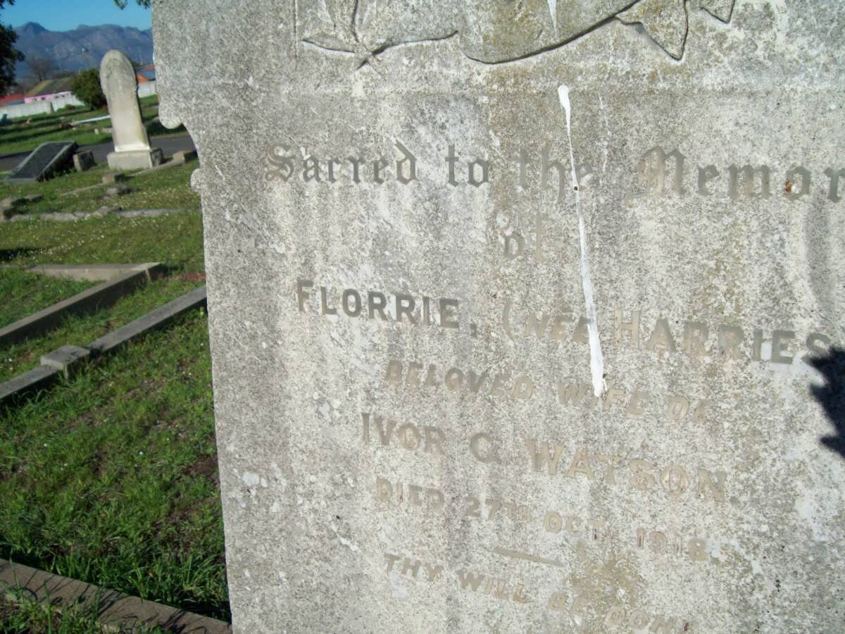 WATSON Florrie nee HARRIES -1918