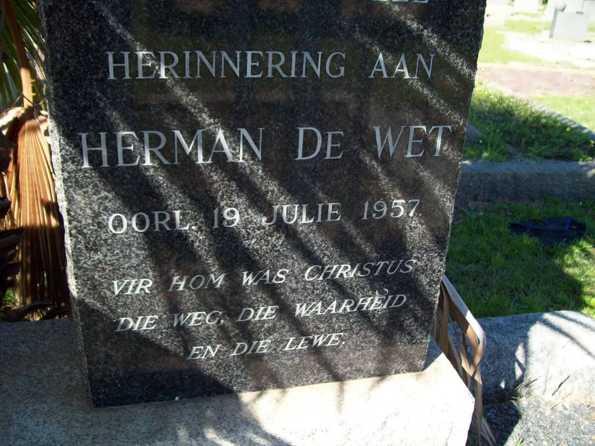 WET Herman, de -1957