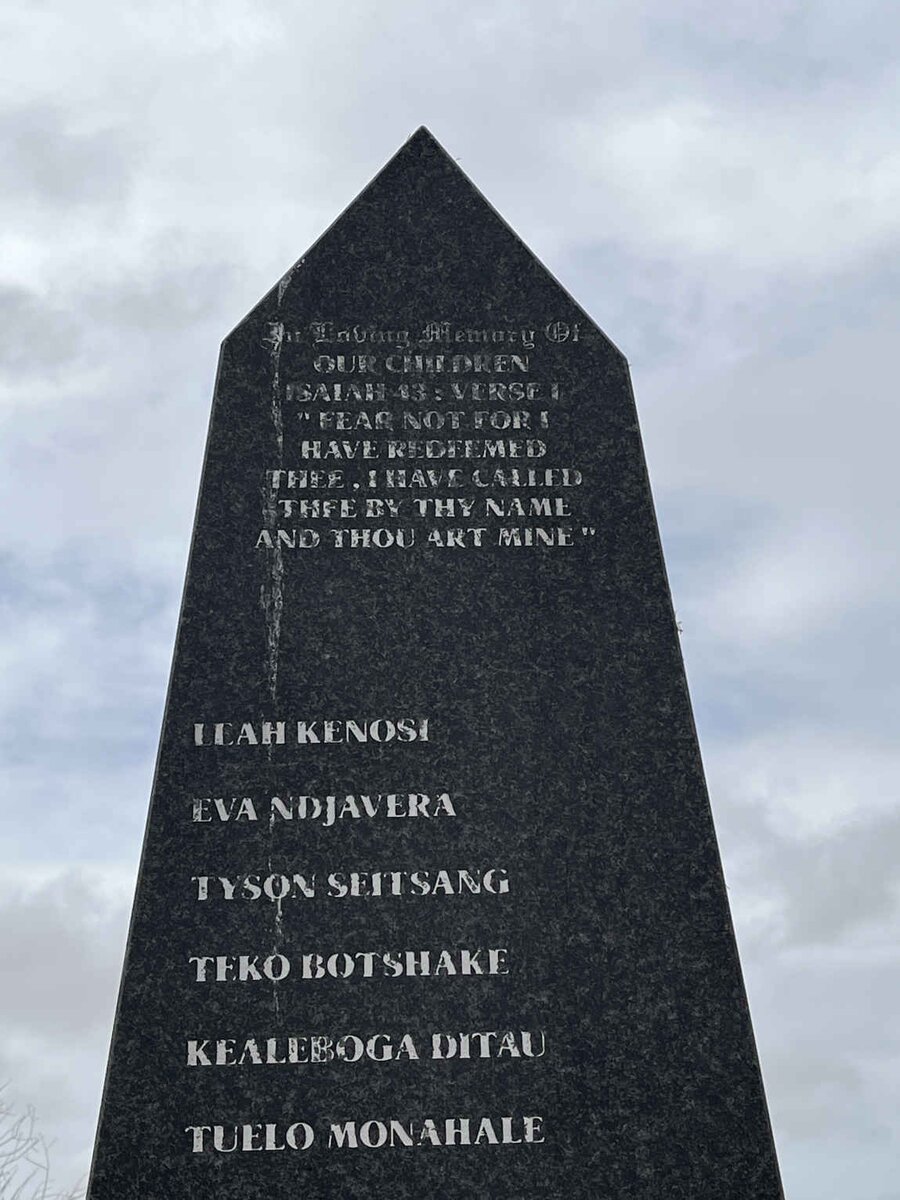 4. Segopotso Memorial: 2003