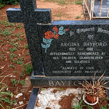 BAYFORD Regina 1935-1988