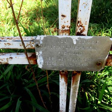 FREYNAUD Marie Arline Karen 1976-1982