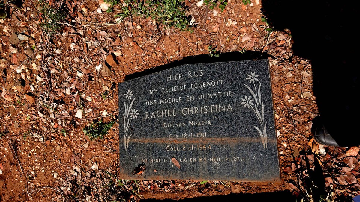 LABUSCHANGE Rachel Christina nee VAN NIEKERK 1911-1964 _2