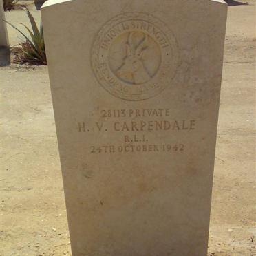 CARPENDALE H.V. -1942