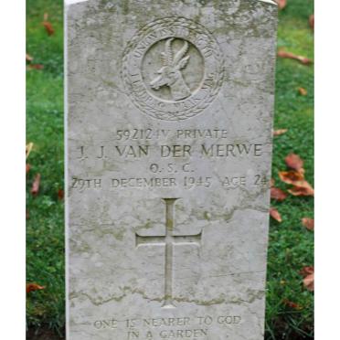 MERWE J.J., van der -1945