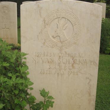 SCHALKWYK T.N., van -1944