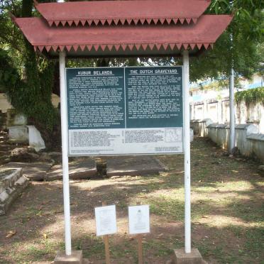 1. Notice Board showing British Graves.