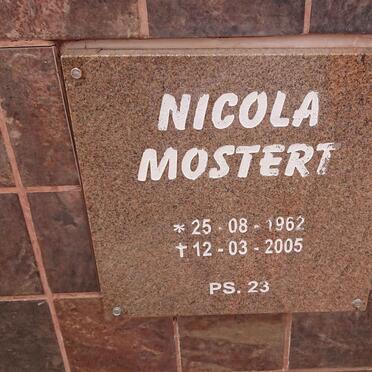 MOSTERT Nicola 1962-2005