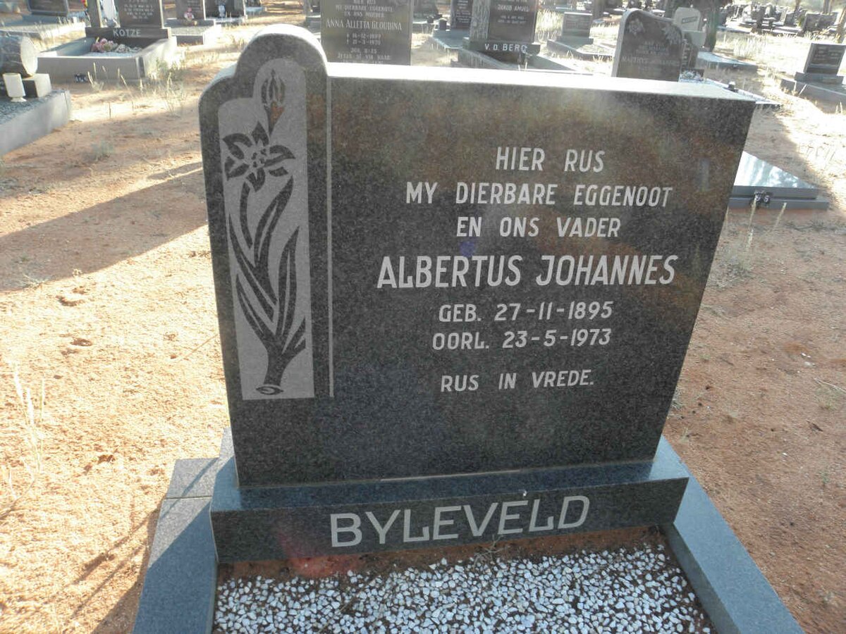 BYLEVELD Albertus Johannes 1895-1973