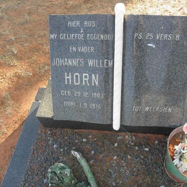 HORN Johannes Willem 1903-1976