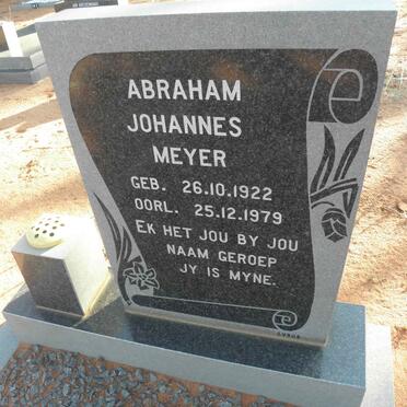 MEYER Abraham Johannes 1922-1979