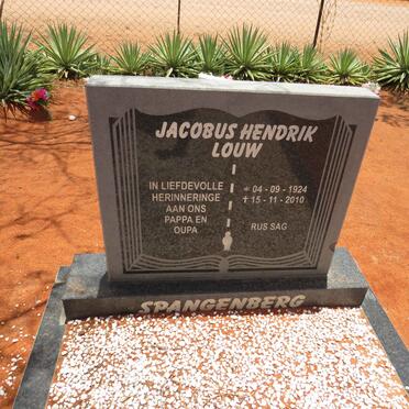 SPANGENBERG Jacobus Hendrik Louw 1924-2010