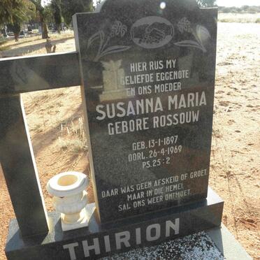 THIRION Susanna Maria nee ROSSOUW 1897-1969