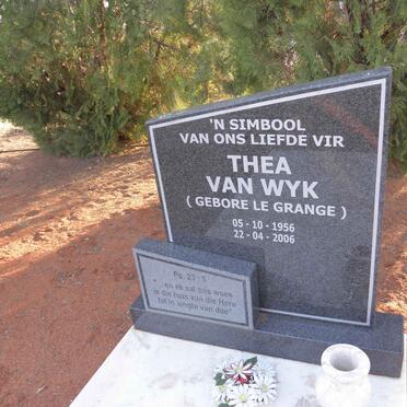 WYK Thea, van nee LE GRANGE 1956-2006