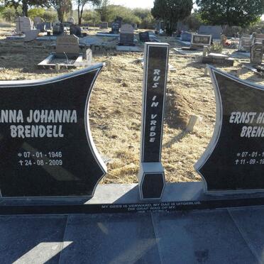 BRENDELL Ernst Hermann 1946-1997 &amp; Anna Johanna 1946-2009