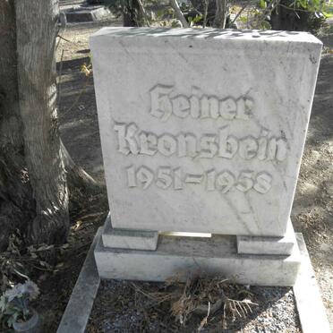 KRONSBEIN Heiner 1951-1958