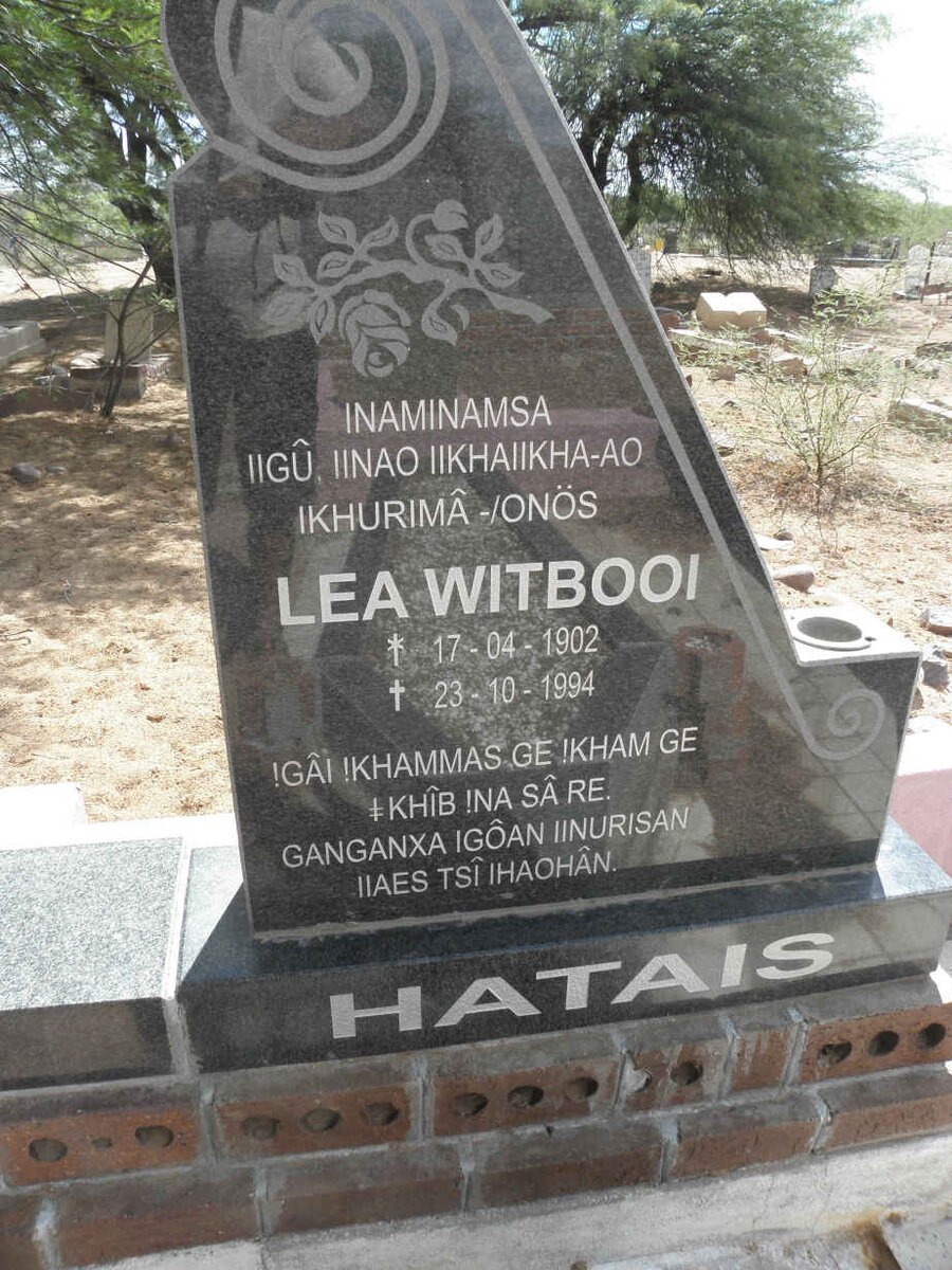 WITBOOI Lea 1902-1994