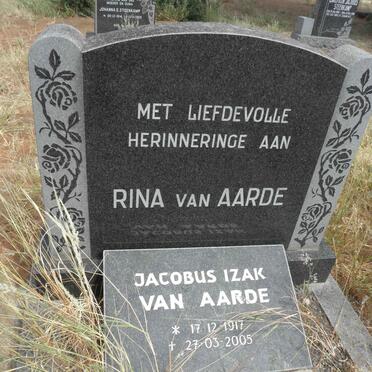 AARDE Jacobus Izak, van 1917-2005 &amp; Rina