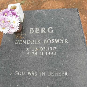 BERG Hendrik Boswyk 1917-1993