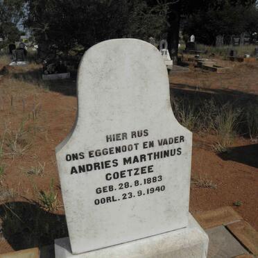COETZEE Andries Marthinus 1883-1940