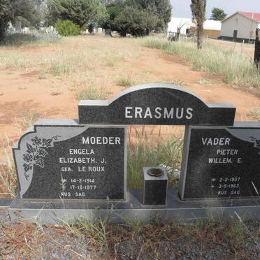 ERASMUS Pieter Willem E. 1907-1963 &amp; Engela Elizabeth J. le ROUX 1914-1977