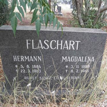 FLASCHART Hermann 1884-1963 &amp; Magdalena 1888-1965