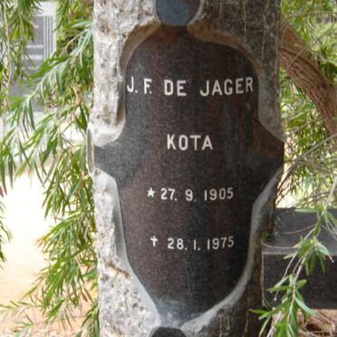 JAGER J.F., de 1905-1975