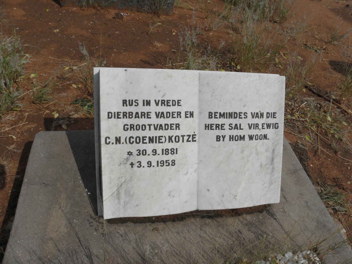KOTZE C.N. 1881-1958