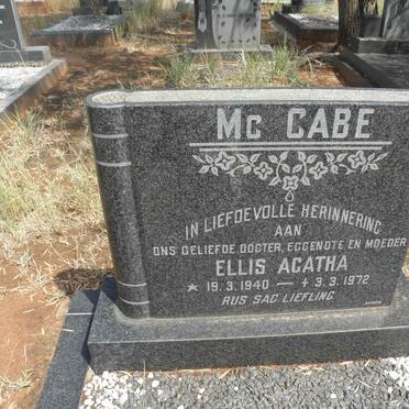 McCABE Ellis Agatha 1940-1972
