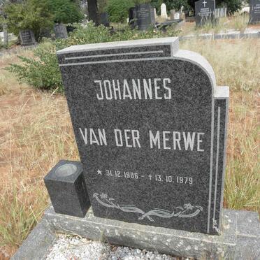 MERWE Johannes, van der 1906-1979