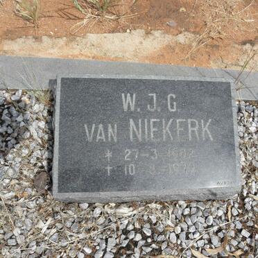 NIEKERK W.J.G., van 1902-1979