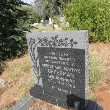 OPPERMAN Christiaan Mathys 1892-1963