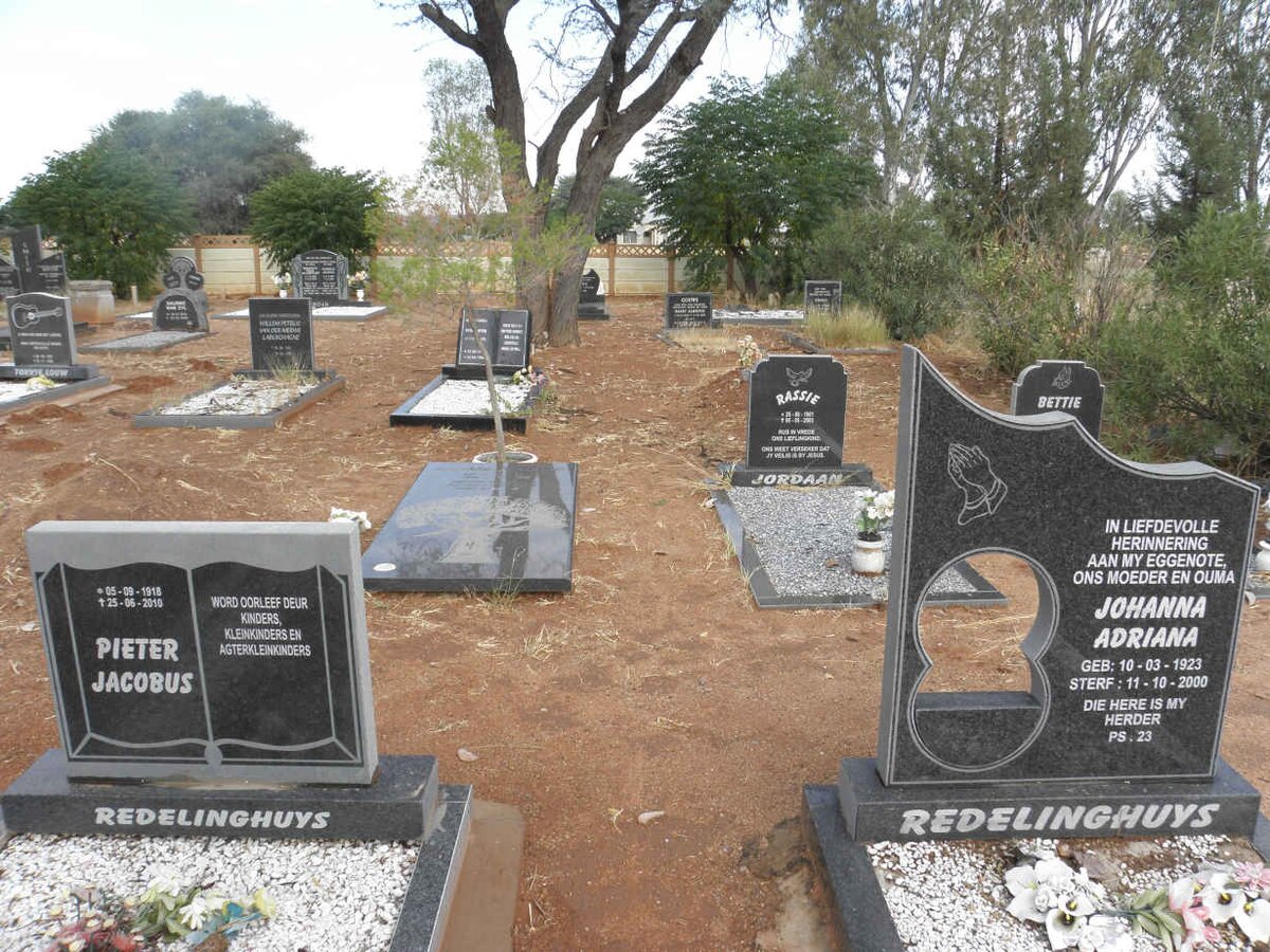 REDELINGHUYS Pieter Jacobus 1918-2010 &amp; Johanna Adriana 1923-2000