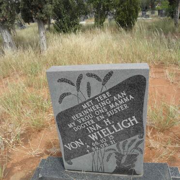 WIELLIGH Ina H., von 1966-1989