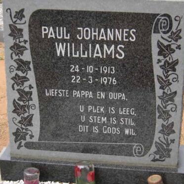 WILLIAMS Paul Johannes 1913-1976