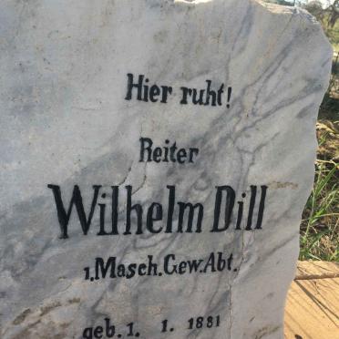 DILL Wilhelm 1881-1905