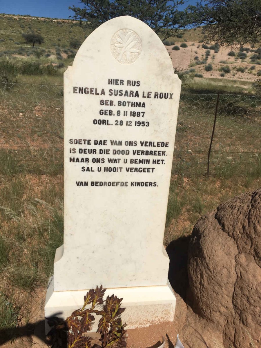 ROUX Engela Susara, le nee BOTHMA 1887-1953