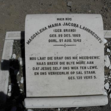 LAMBRECHTS Magdalena Maria Jacoba nee BRAND 1869-1942