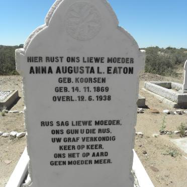 EATON Anna Augusta L. nee KOORSEN 1869-1938