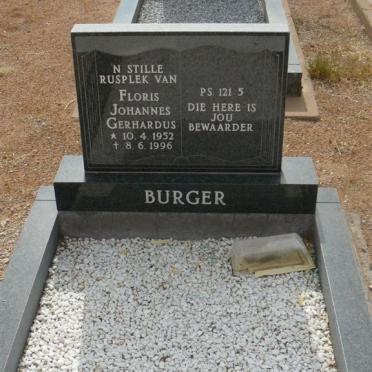 BURGER Floris Johannes Gerhardus 1952-1996