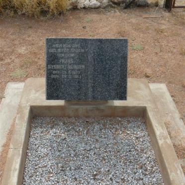 BURGER Frans Gysbert 1873-1953